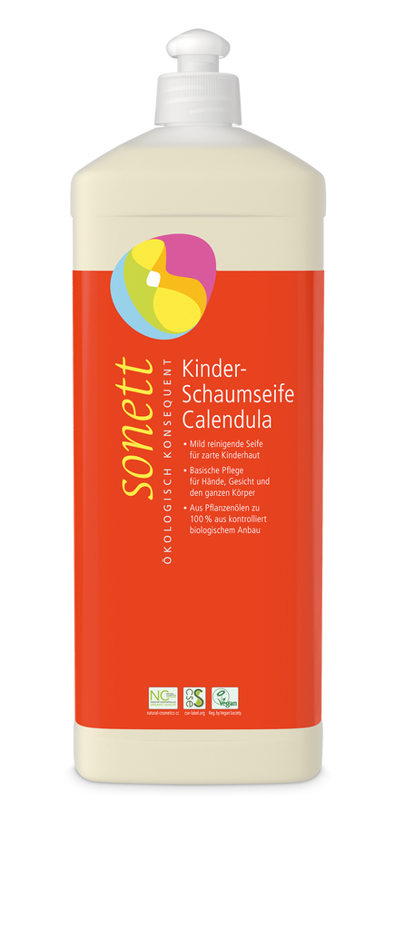 Tekuté mýdlo Pěnové mýdlo pro děti s měsíčkem 1 l Sonett fotografie č. 1