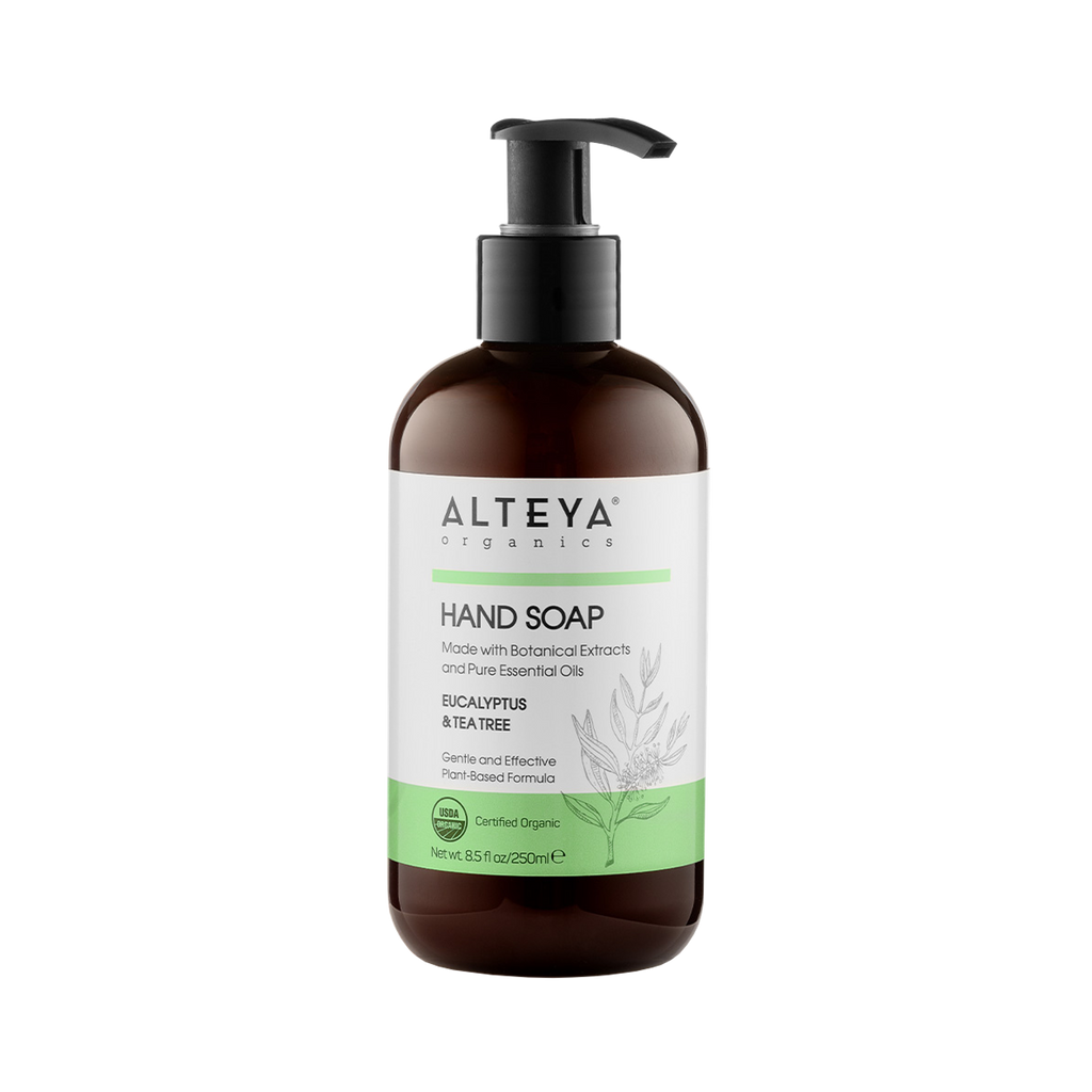 Tekuté mýdlo Tekuté mýdlo Eukalyptus a Tea Tree 250 ml Alteya Organics fotografie č. 1
