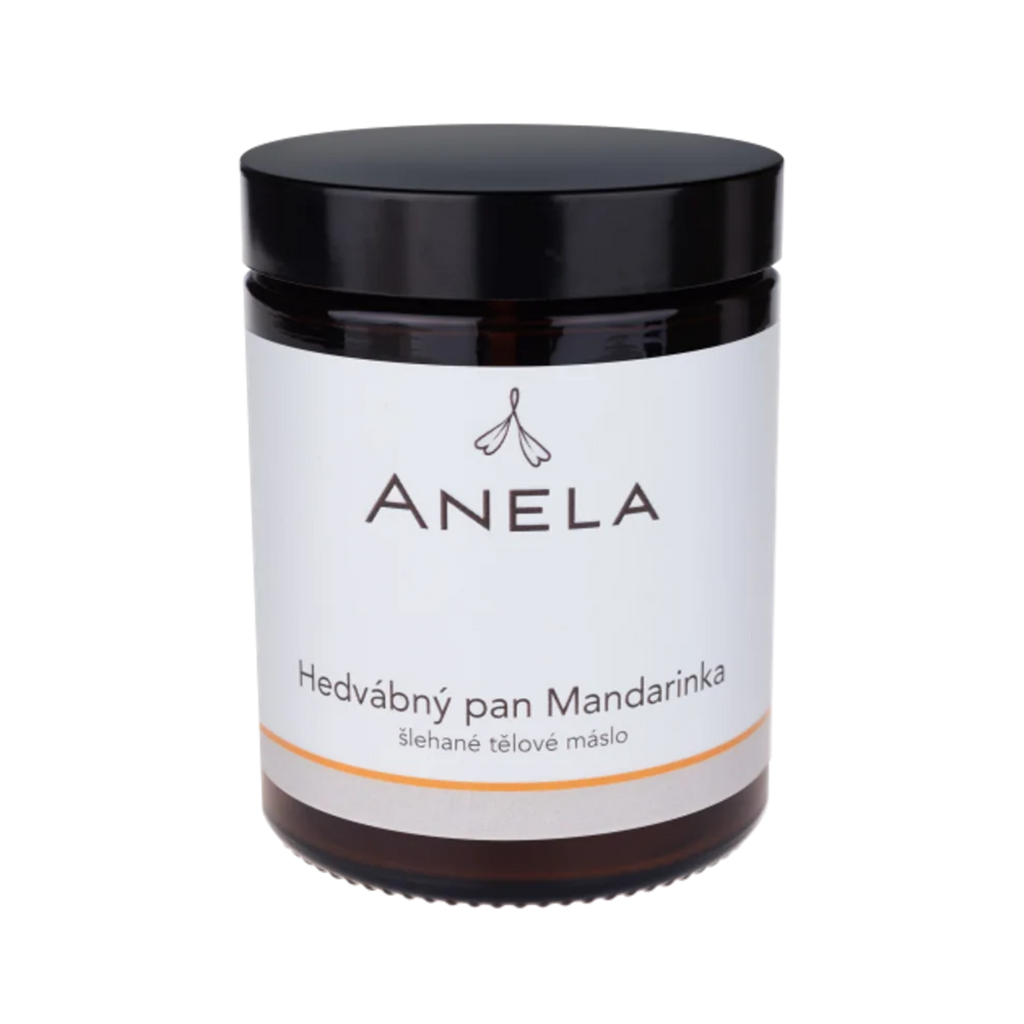 Tělové máslo HEDVÁBNÝ PAN MANDARINKA šlehané tělové máslo 180 ml Anela fotografie č. 1