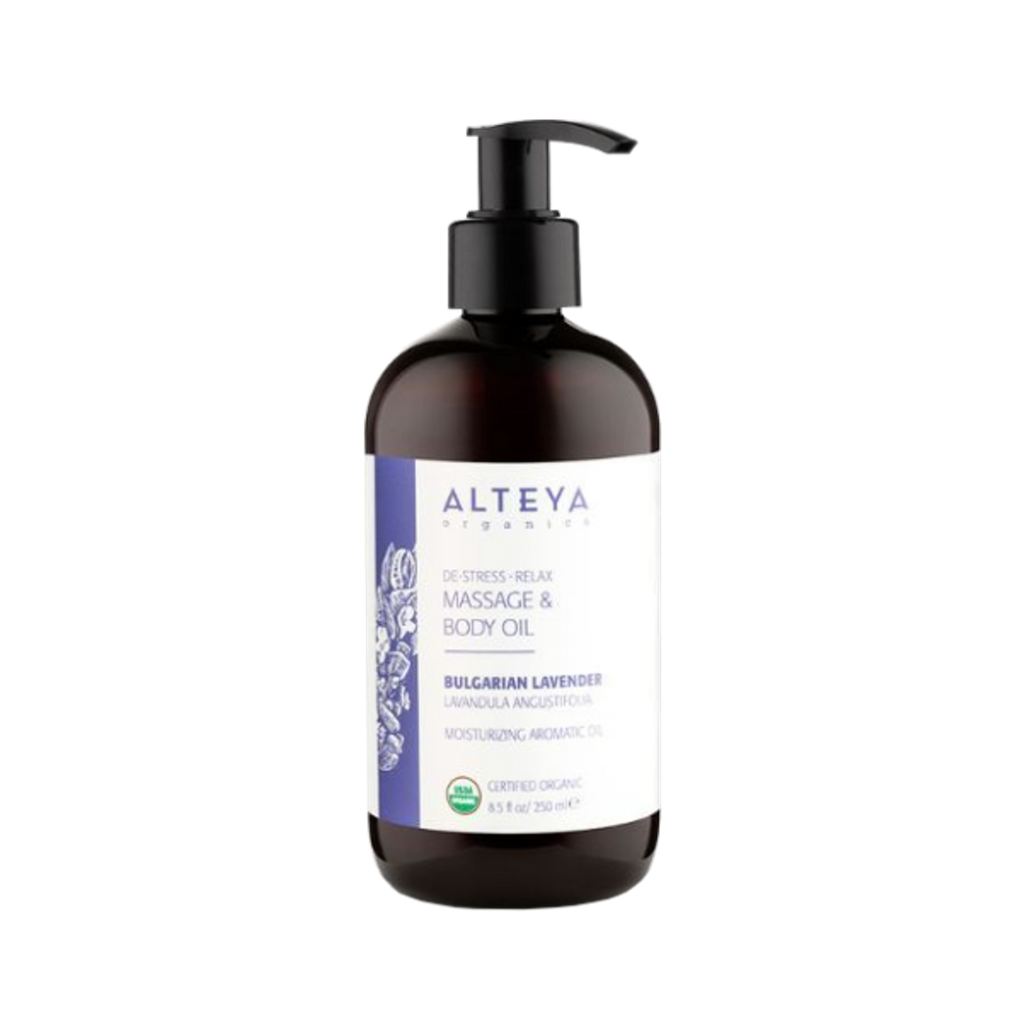 Tělový olej Masážní a tělový olej s levandulovým olejem 250 ml Alteya Organics fotografie č. 1