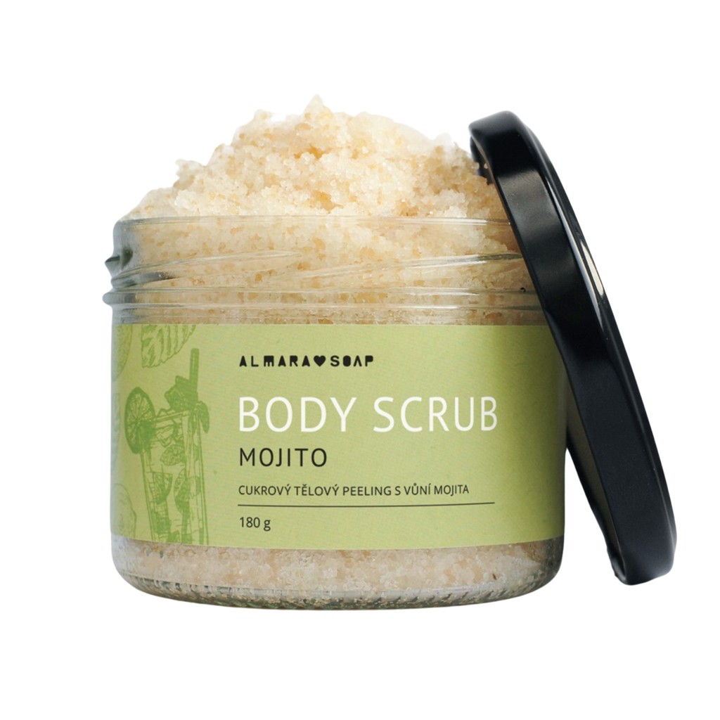 Tělový scrub Body Scrub MOJITO Osvěžující přírodní scrub na tělo s vůní mojita 180 g Almara Soap fotografie č. 1