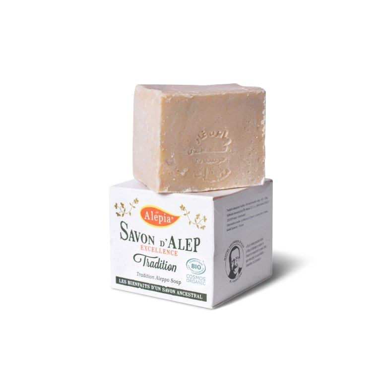 Tuhé mýdlo Excelentní BIO aleppské mýdlo s 1proc. vavřínového oleje 190 g Alepia fotografie č. 1
