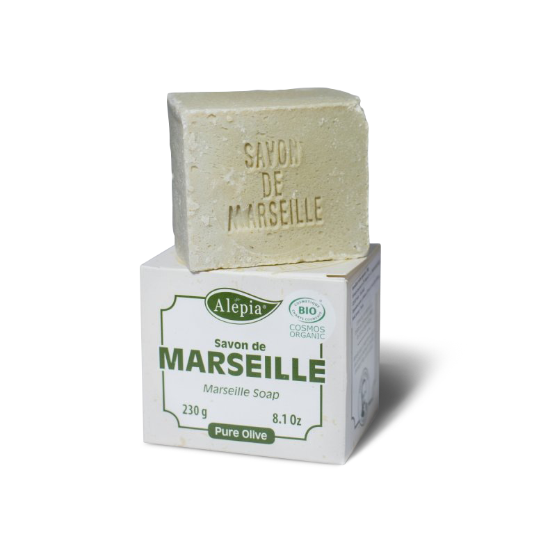 Tuhé mýdlo Marseillské mýdlo BIO 230 g Alepia fotografie č. 1