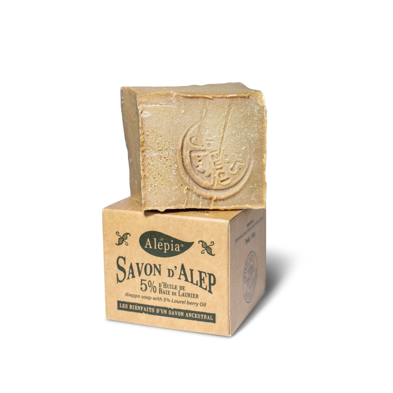 Tuhé mýdlo Tradiční aleppské mýdlo s 5proc. vavřínového oleje 200 g Alepia fotografie č. 1