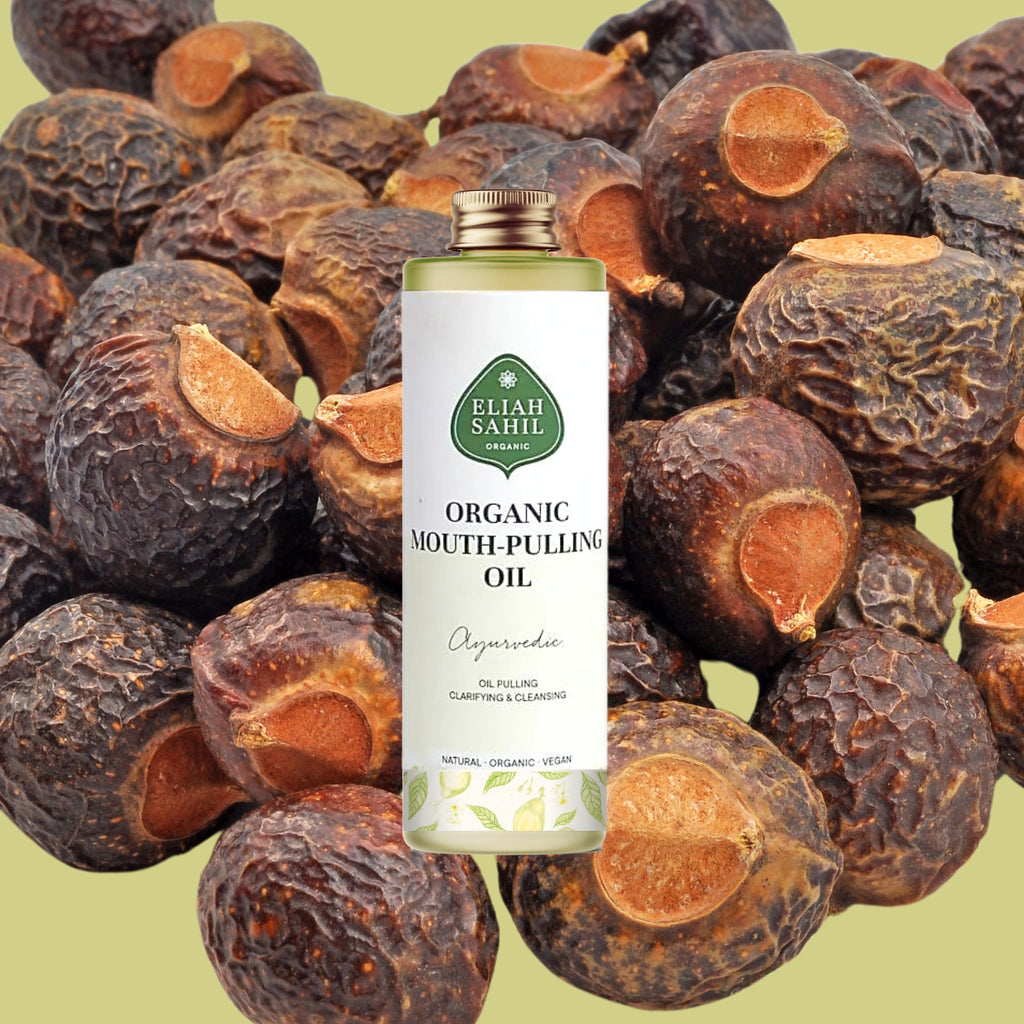 Ústní olej Bio Ústní olej AJURVÉDA pro očistu a posílení zubů a dásní na oil pulling 100 ml Eliah Sahil fotografie č. 2
