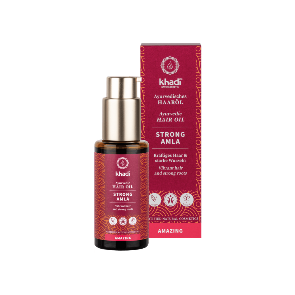 Vlasový olej Vlasový olej Ajurvédský elixír MOCNÁ AMLA 50 ml Khadi fotografie č. 1