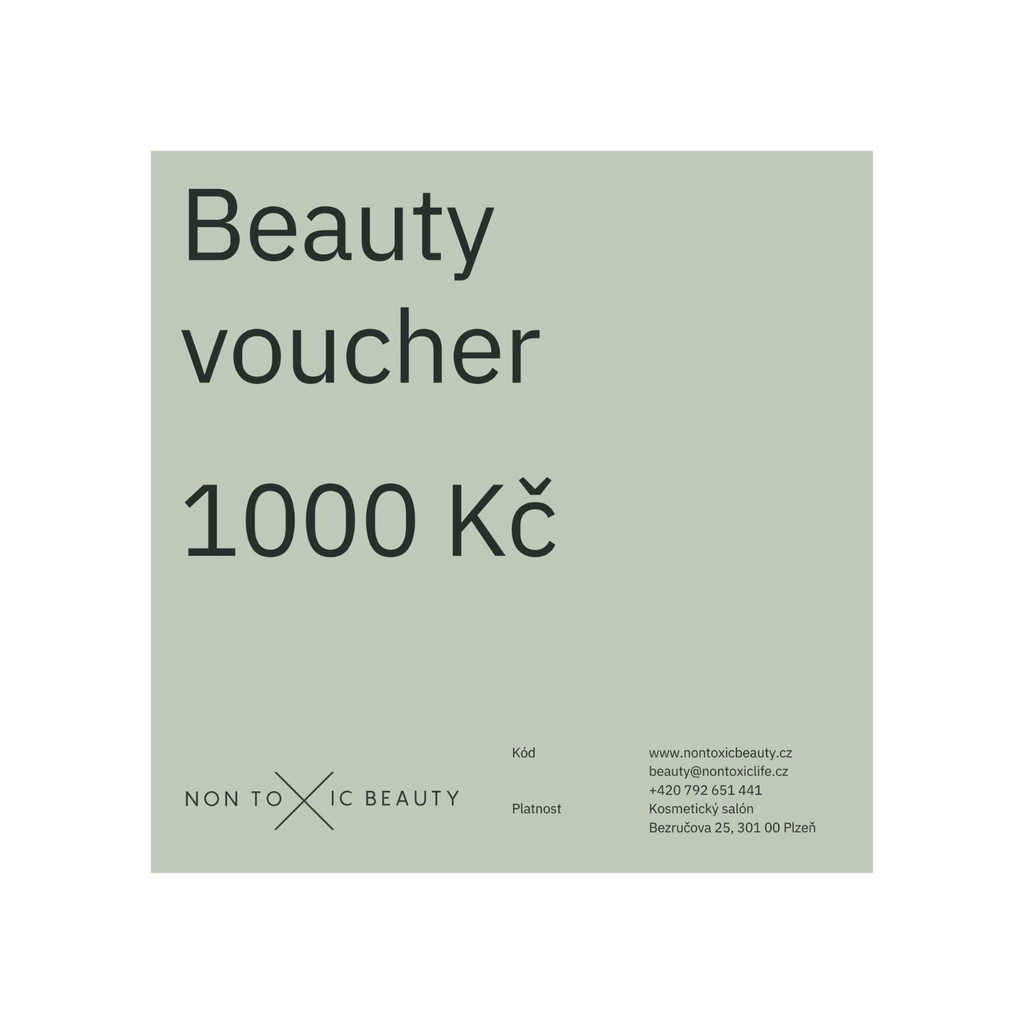 Voucher Dárkový voucher na salonní ošetření 1000 Non Toxic Beauty fotografie č. 1