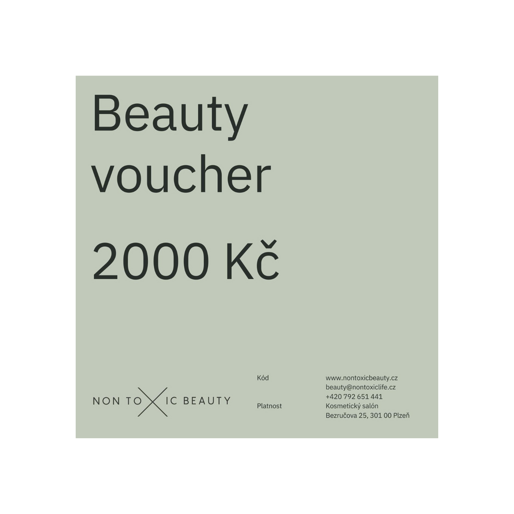 Voucher Dárkový voucher na salonní ošetření 2000 Non Toxic Beauty fotografie č. 1