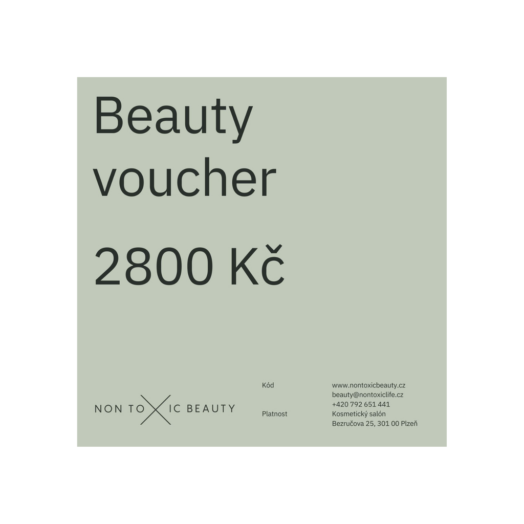 Voucher Dárkový voucher na salonní ošetření 2800 Non Toxic Beauty fotografie č. 1