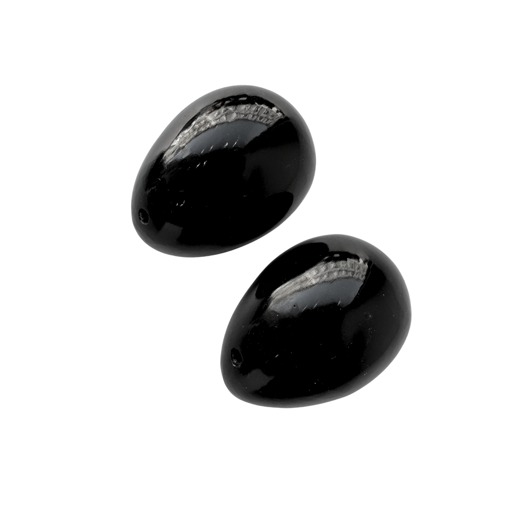 Yoni vajíčko Yoni vajíčko pro posilování pánevního dna z drahých kamenů Obsidián Non Toxic Life fotografie č. 1