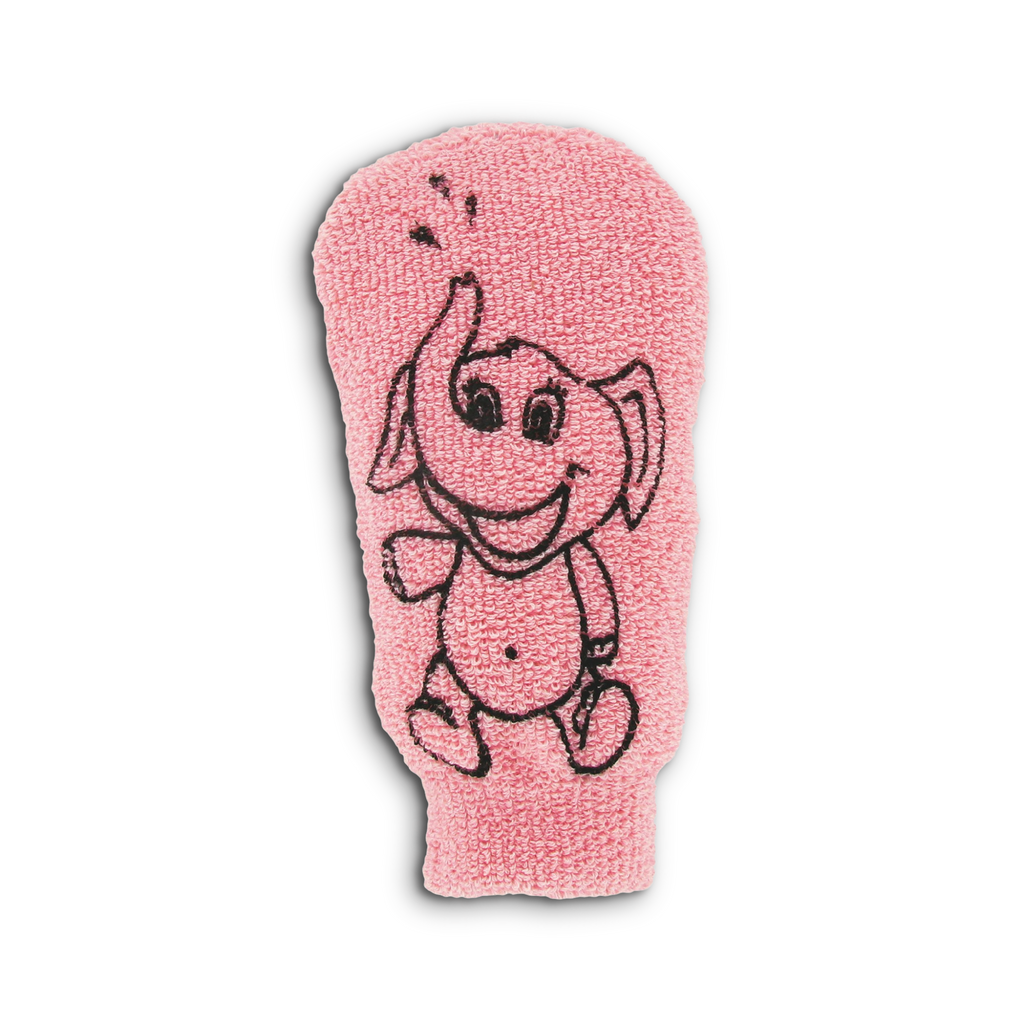 Žínka Dětská mycí žínka z bavlny růžová s obrázkem 1 ks Förster´s fotografie č. 1