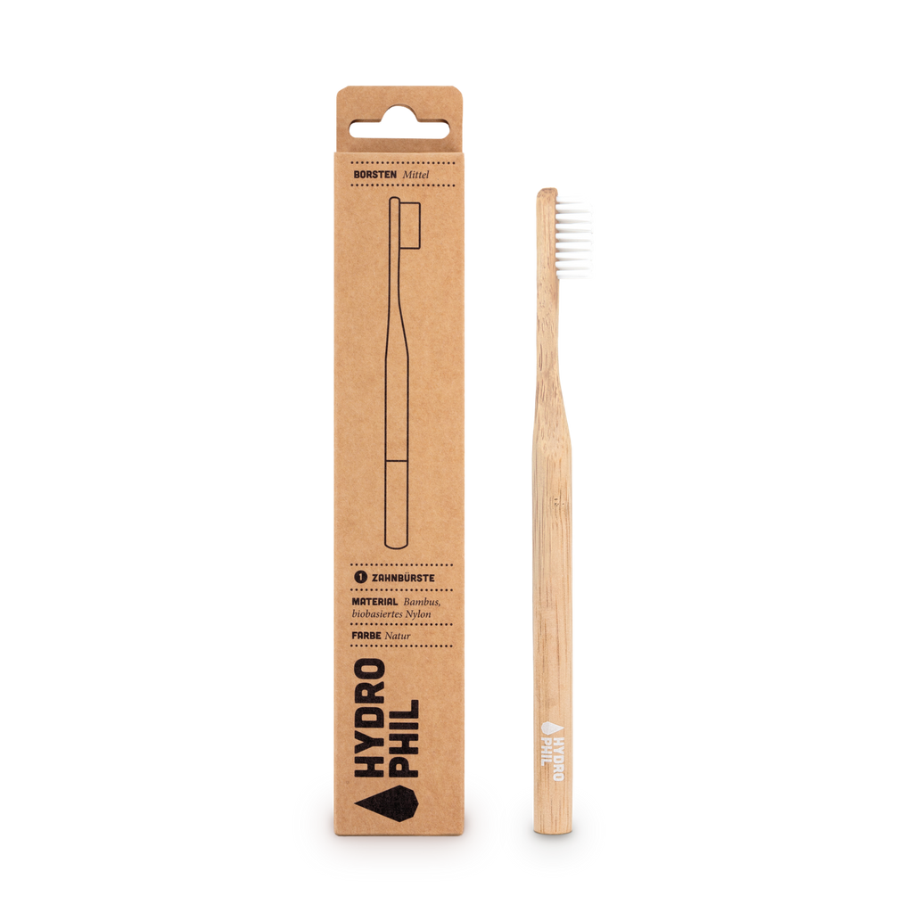 Zubní kartáček Bambusový kartáček Medium natural Hydrophil fotografie č. 1