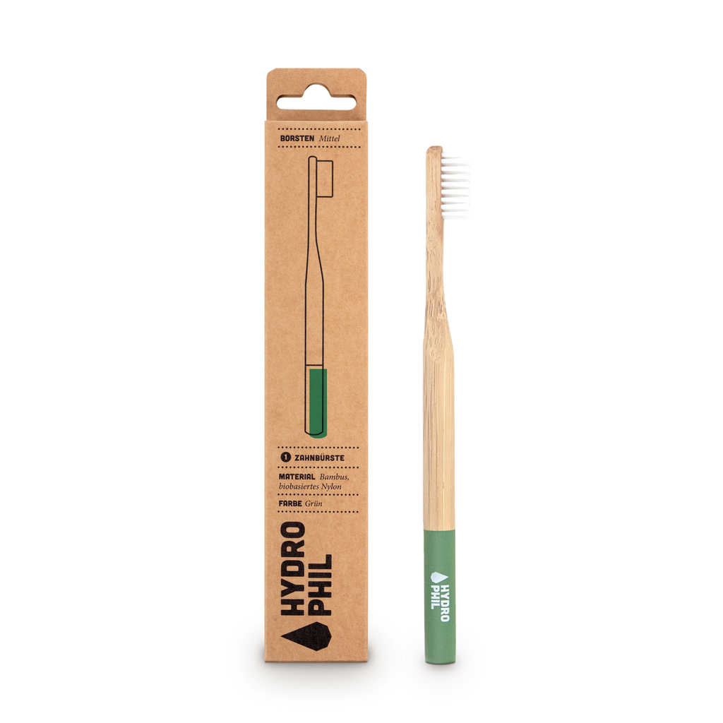 Zubní kartáček Bambusový kartáček Medium zelená Hydrophil fotografie č. 1