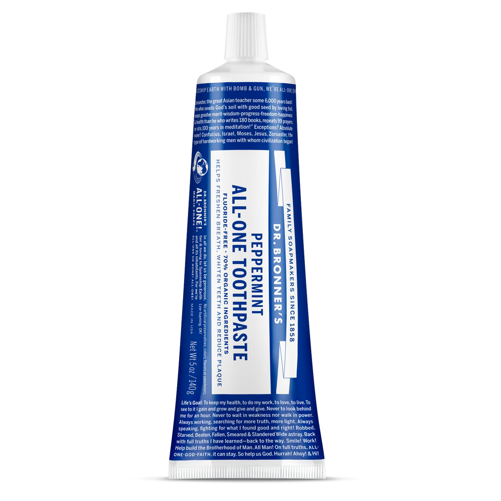 Zubní pasta Zubní pasta Peppermint 140 g Dr. Bronner's fotografie č. 1