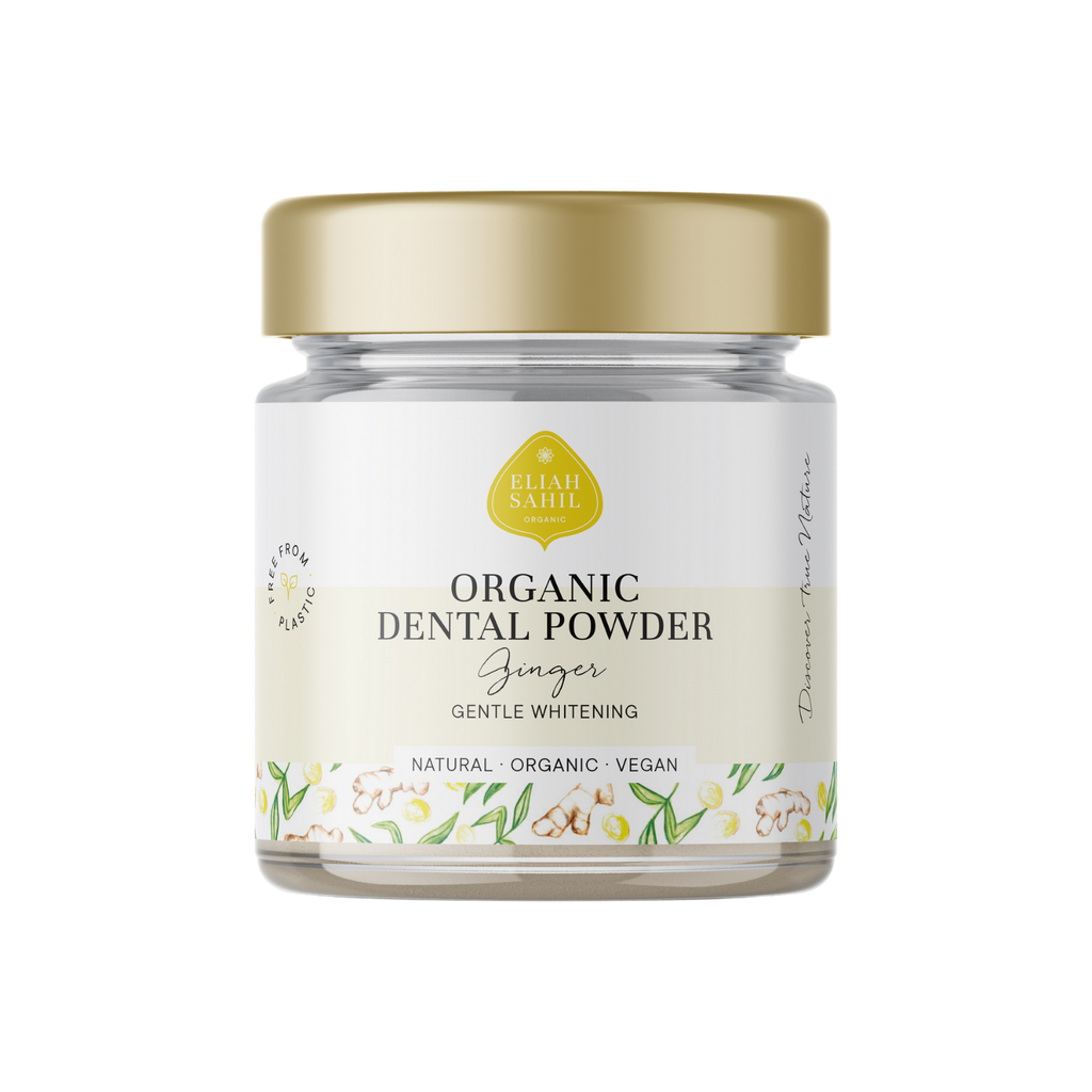 Zubní prášek Bio Zubní prášek ZÁZVOR pro čištění a bělení zubů 45 g DÓZA Eliah Sahil fotografie č. 1