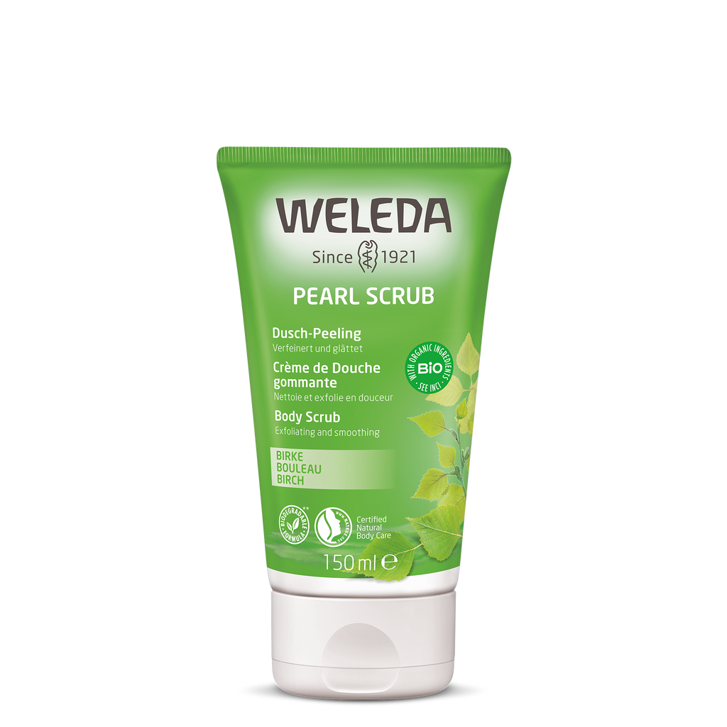 Březový sprchový peeling — Tělový peeling od značky Weleda — Non Toxic Life