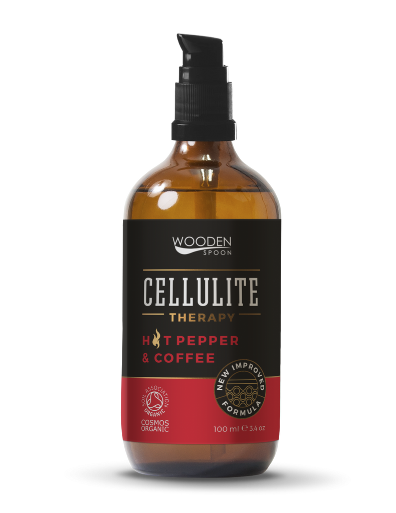 Olej proti celulitídě s černým kořením a kávou — Tělový olej od značky Wooden Spoon — Non Toxic Life